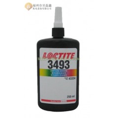 loctite乐泰3493胶水 紫外线固化胶 无影胶 uv光固化胶 透明高强度粘接剂 250ml